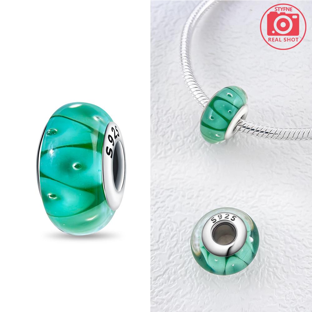 Charm Plata Murano Fantasy Bubble Mini Glass Bead Copper Colors For Charm Copper Colors Genuine Bracelets For Jewellery Crafting