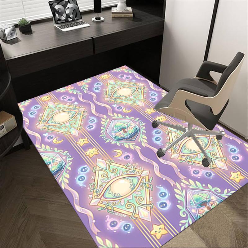 

1PC Eyes Stars Non-Slip Floor Carpet Compatible for Office&Living Room&Bedroom&Dining room - Soft & Pattern-G0363 60cm by 90cm