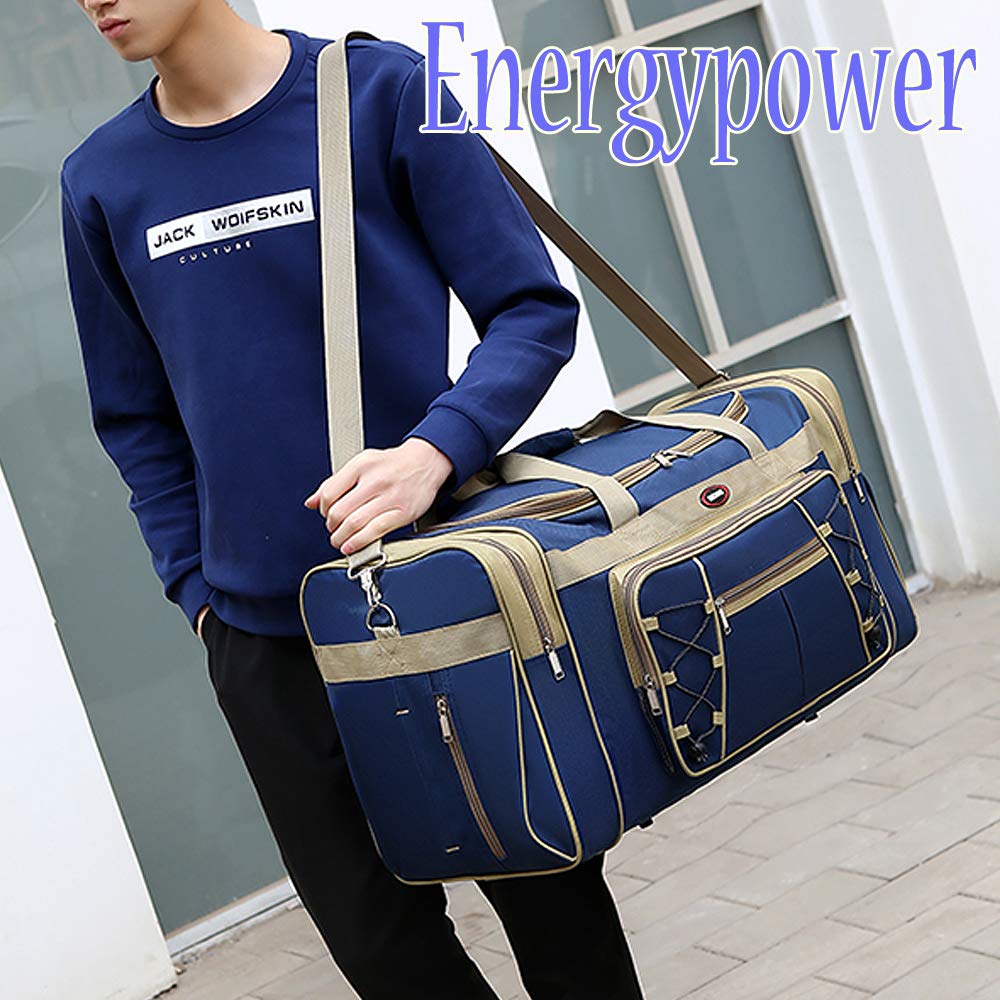 EnergyPower 70L Boston Design with Shoulder Large Duffel Sports Shoulder Game Baseball Gear Disaster Disaster Emergency Outdoor International Outdoor