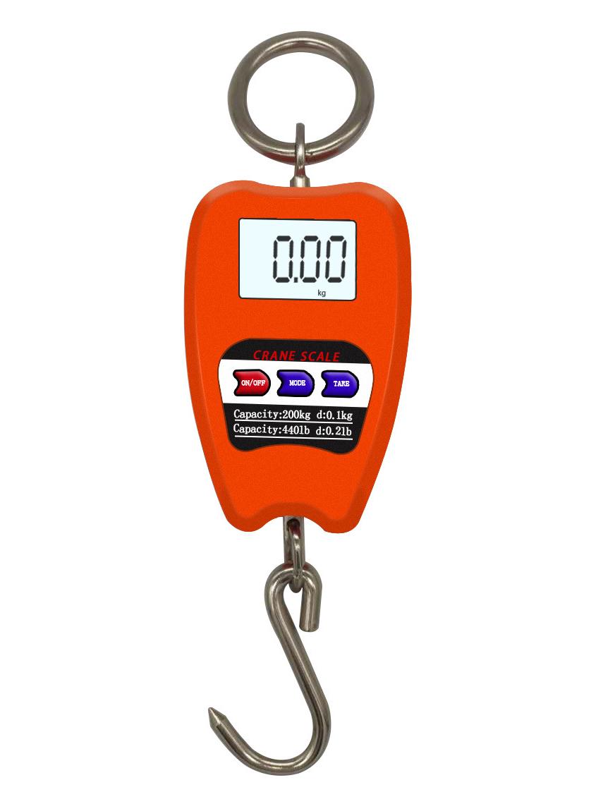 High Precision 200kg Portable Electronic Handheld Crane Hook Scale