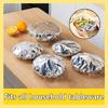 Aluminum Foil Elastic Food Covers, Stretchable for Bowls, Pack of 10/30/50