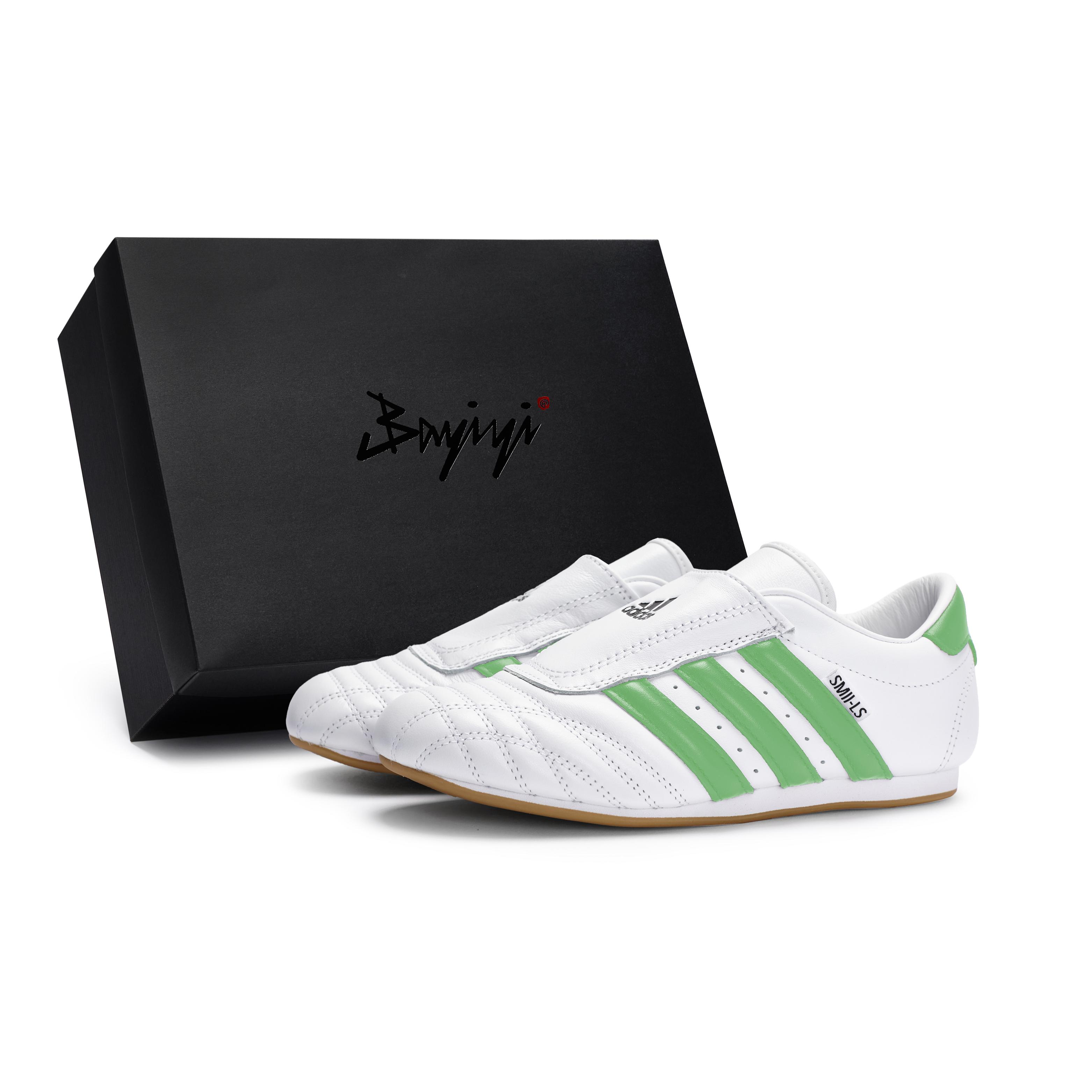 

Adidas Originals Taekwondo Slip Resistant And Abrasion Resistant Coverage Low top Training Shoes Unisex White Green JQ4774(Team80-S-BOX) 35⅔