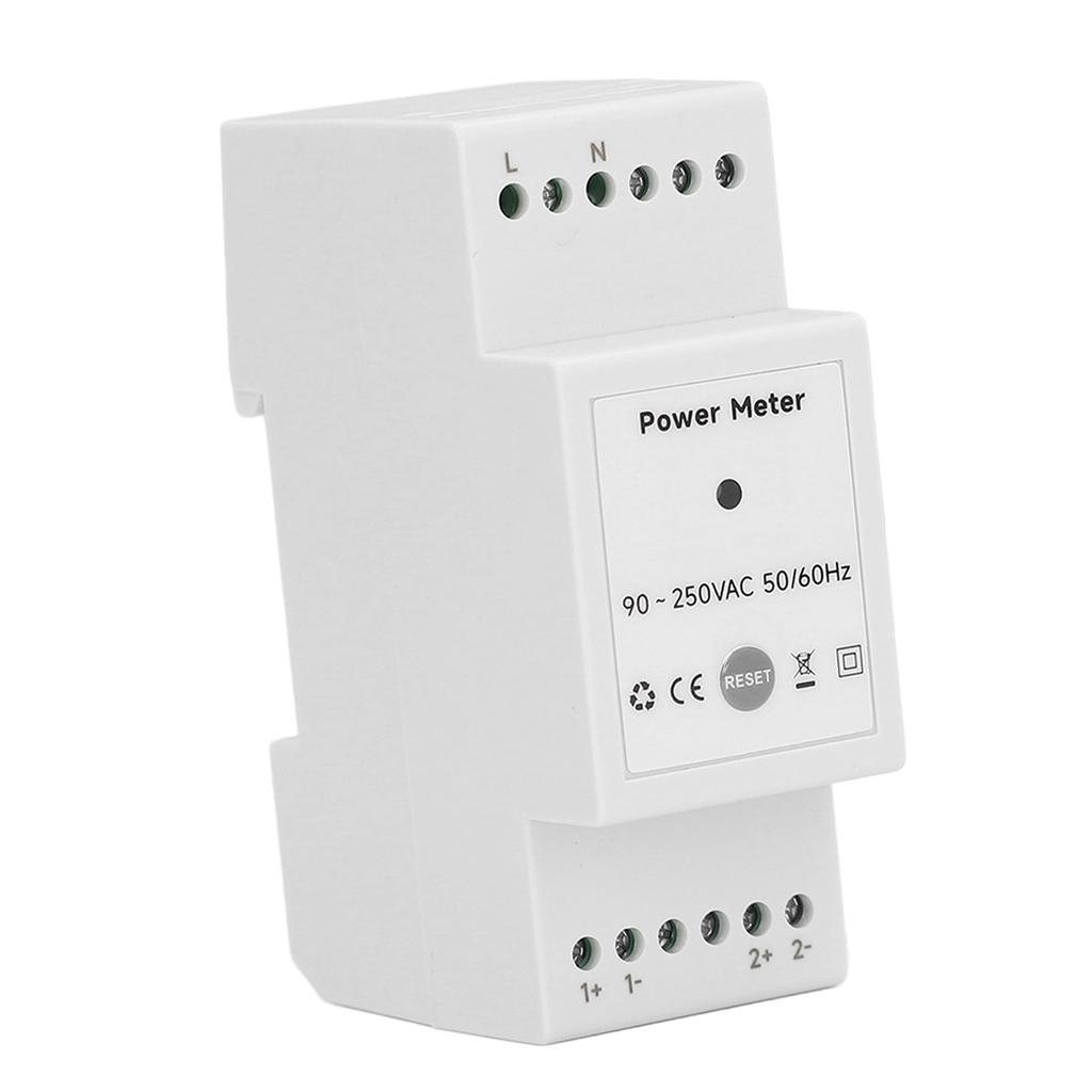 90‑250VAC Smart Energy Meter WiFi Single Phase Electricity Monitoring Meter with 2 200A Split Type Current Transformer
