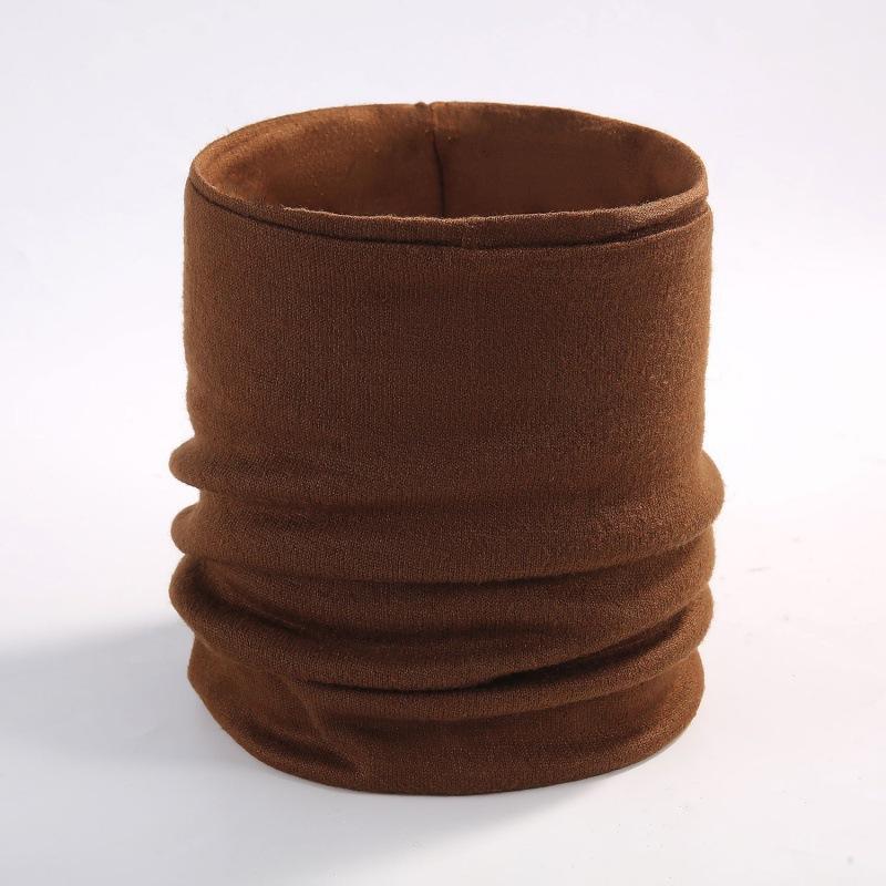 Pullover Knitted Scarf Autumn and Winter Solid Color Scarf Men and Women Couples Fashion Fake Turtleneck Single Ring Neck Cover