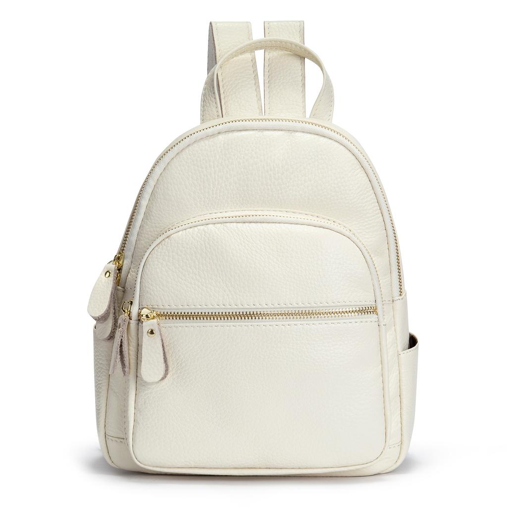 Woman Travel Bag BGenuine Leather Backpack Girls Female School Bag Soft Cowskin Lady Bagpack Double Shoulder Travel Backpack
