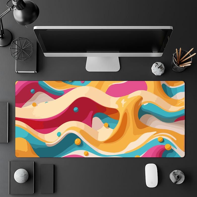 Vibrant Deskmat Suitable for Home Offices Gamer Desk Accessories Unique Desk Decoration and A Gift for Creative Enthusiasts