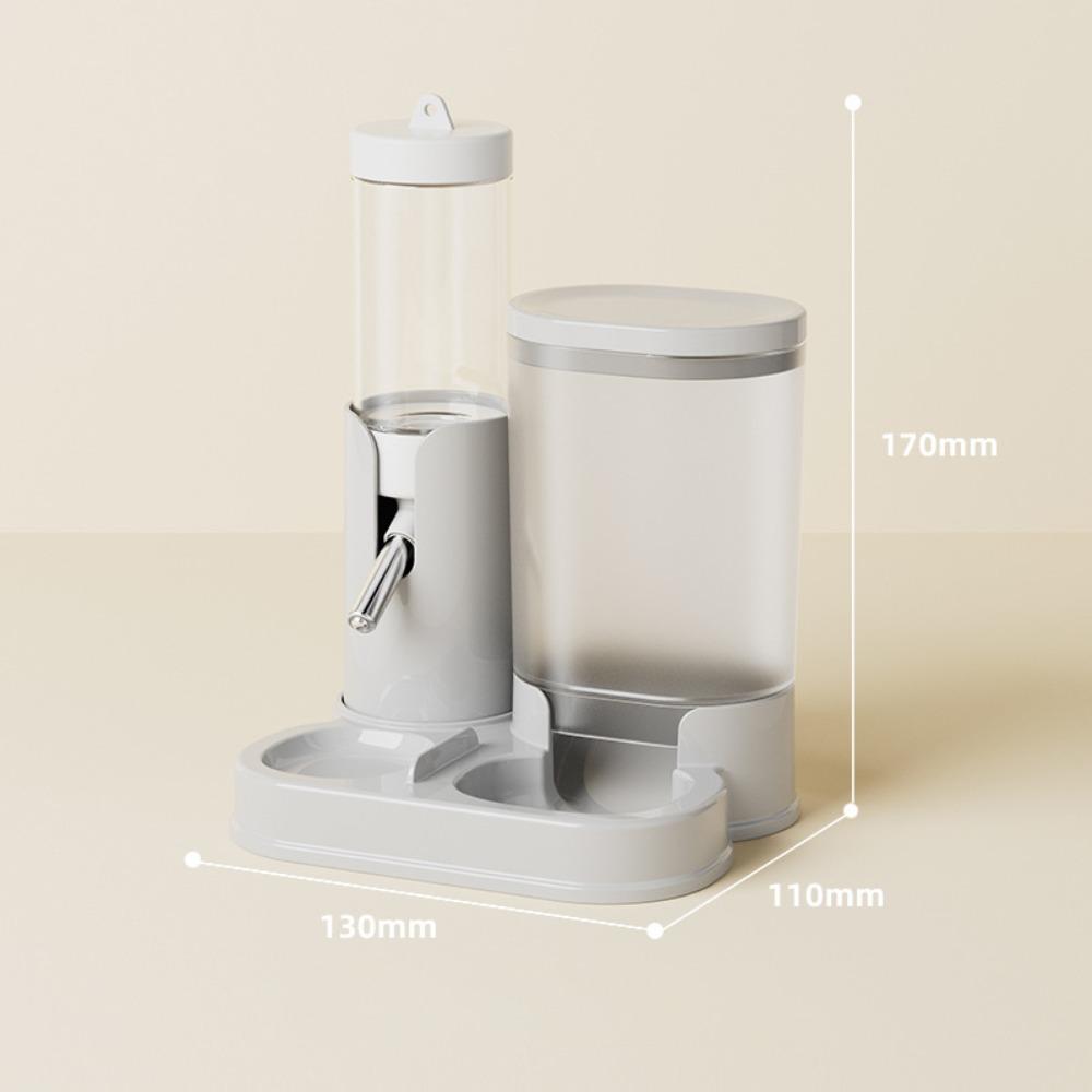 Leak-Proof Hamster Water Dispenser 2 IN 1 Automatic Feeder Prmeium Food Feeding Bowl  Business Trip