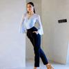 Damen Nationaler Standard Latein Jumpsuit Langarm Latein Tanz Übung Leotard Ballsaal Modern Dance Jazz Bodysuit