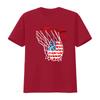 American Patriotic Basketball 4th Of July Usa Flag Unisex Boys T Shirt Vintage Slightly Stylish Top For Everyday Wear