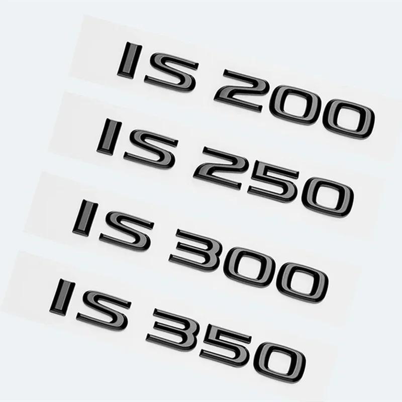 Glossy Black ABS Letters IS200 IS250 IS300 IS350 IS300h IS200t IS500 HYBRID Emblem For Lexus Car Trunk Logos Badge Accessories