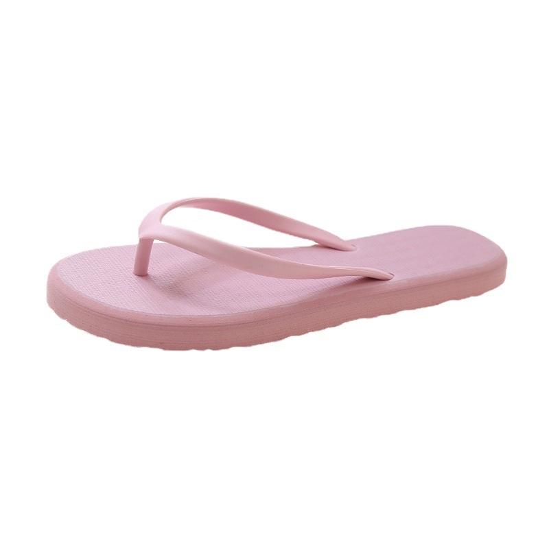 Flip-flops For Women, Macaron Color Matching, Non-slip Simple Slippers, Solid Color Flip-flops, Seaside Beach Sandals