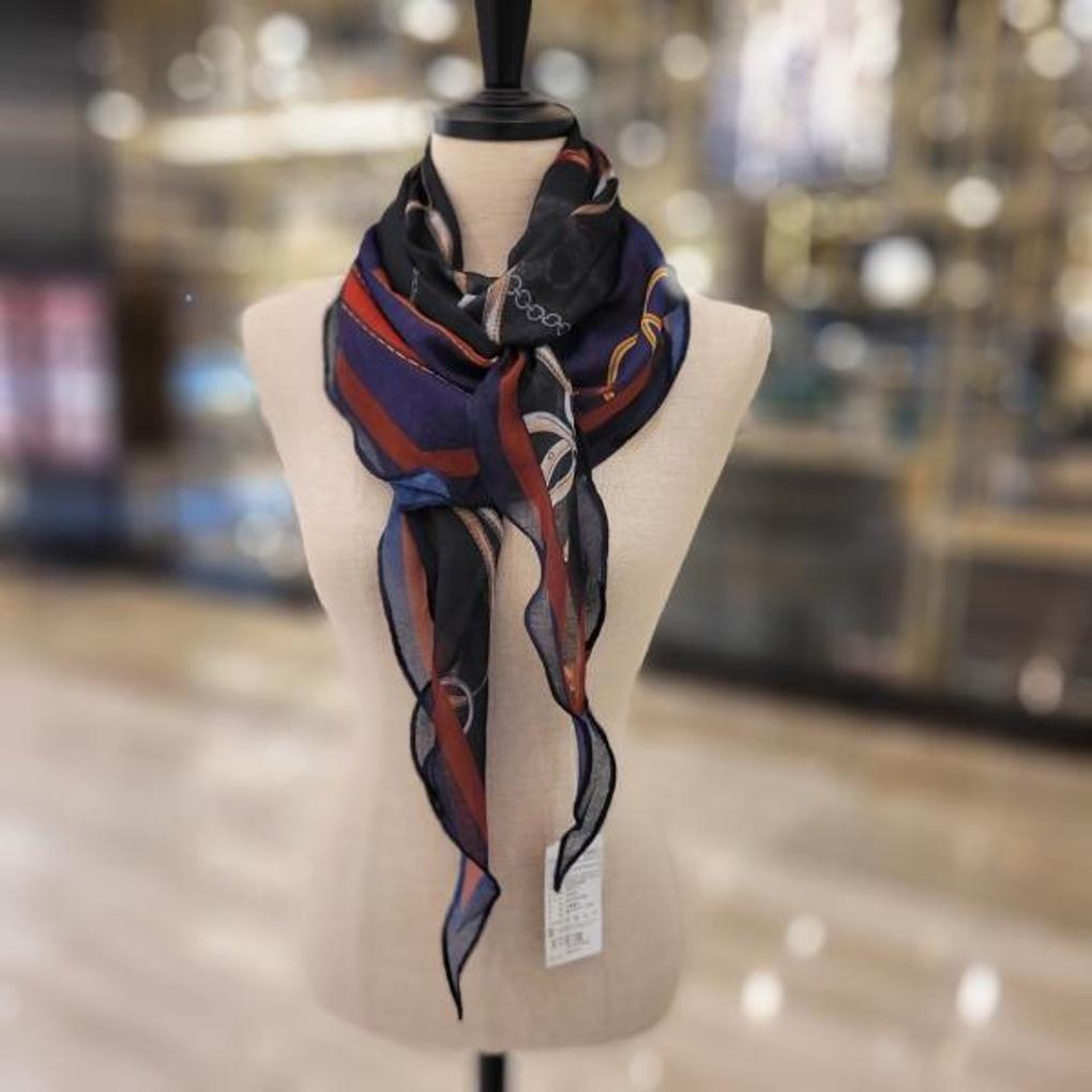 Large diamond scarf double belt E21F2PO454