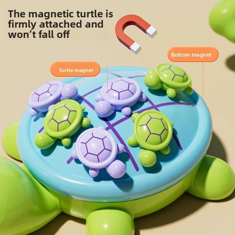 Tortoise Magnetic Tic Tac Toe Game For Kids Educational Interactive Toy