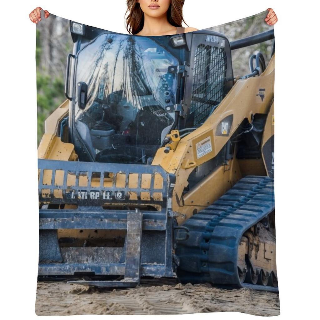 Bobcat forklift Throw Blanket Soft Big Nap Designers Hairys Blankets