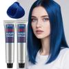 Long Lasting Dark Blue Hair Dye Cream Hair Color Wax Coloring Styling Pomade Mild DIY White Covering Nourishing Hair Clay Strong Paste Gel