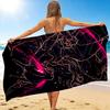 1Pc Energetic Neon Dragon Beach Towel, Quick Dry, Multi-Use for Beach Pool Gym Yoga Home Travel, Christmas, Halloween, Xmas Gift M929341