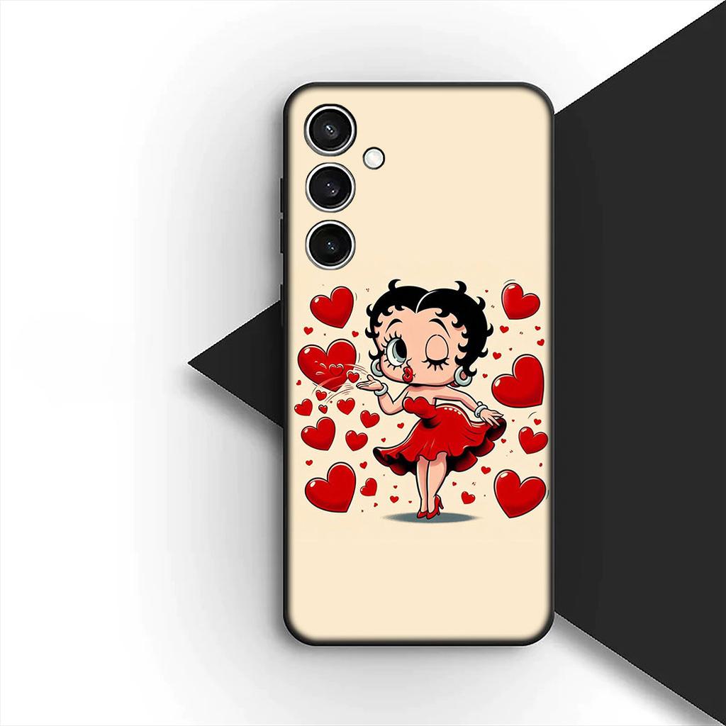 Casing for Apple iPhone 16 14 15 Plus 11 Pro Max 16E ProMax + 16Plus 15+ 14+ Phone Cover Soft Case Anime B-Bettys Lovely B-Boops