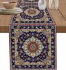 Vintage Boho Mandala Leinen Tischläufer Kleiderschals Tischdekoration Wiederverwendbarer Küchen-Esstischläufer Partydekorationen