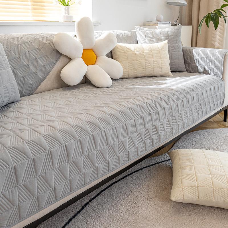 Four Seasons Sofa Cushion Wholesale Simple Non-Slip Sofa Cushion Sofa Cover Sofa Towel Cover Cloth Thickened Living Room