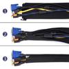 16pcs Cable Organizer Storage Cable Management Sleeve Zipper Wire Organizer For TV Computer Cable Cover Zipper Cable Sleeve