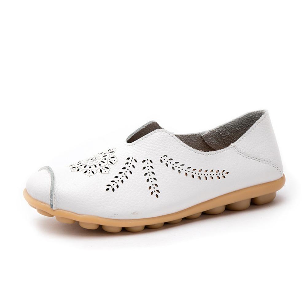Summer Women's Flat Shoes Single Shoes Bean Shoes
