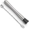 10 Zoll Edelstahl Cocktailstößel Professioneller Bar Cocktailstößel Cocktail Shaker Mischlöffel Barzubehör Hausbar