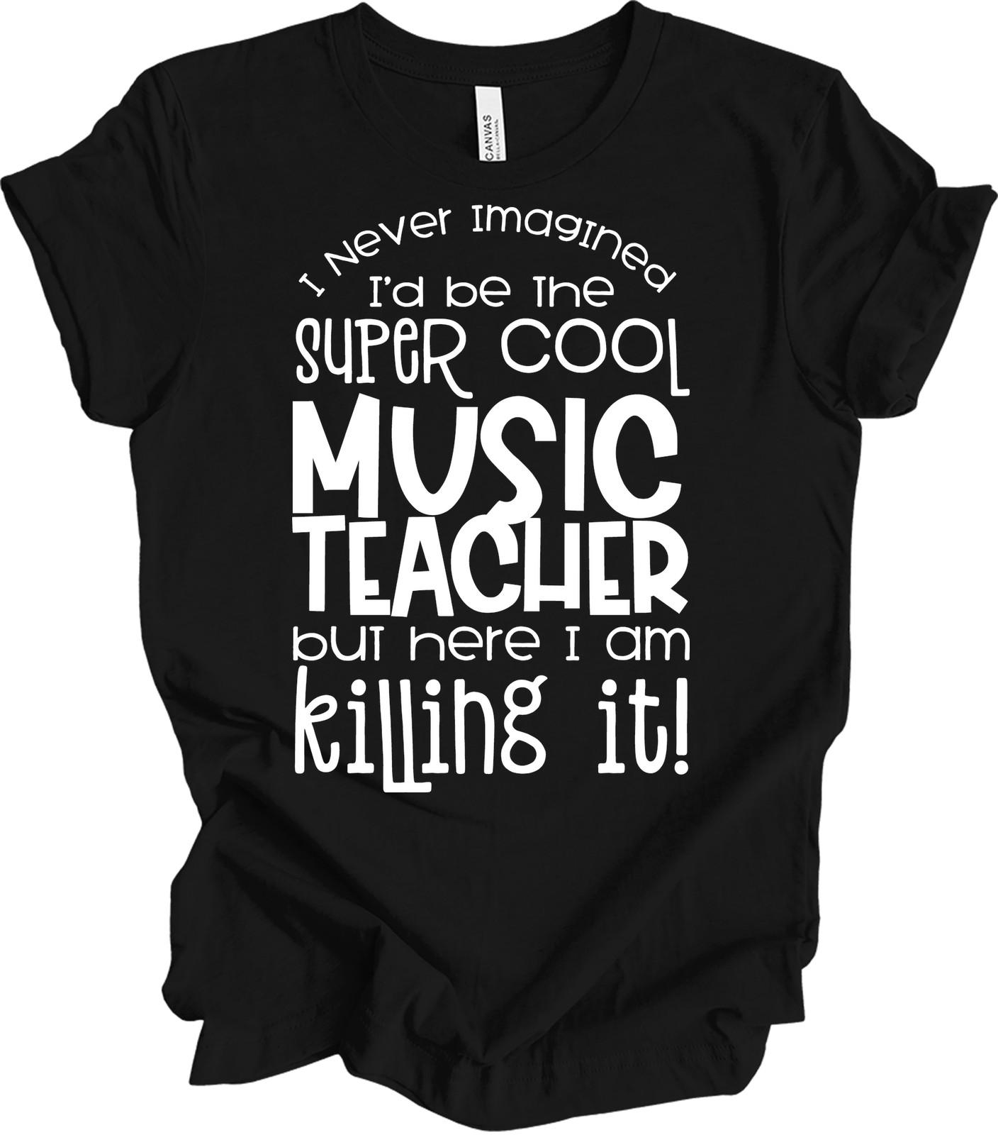 Music Teacher Gift Funny Band Director Expectations vs Reality T-Shirt XXXXL