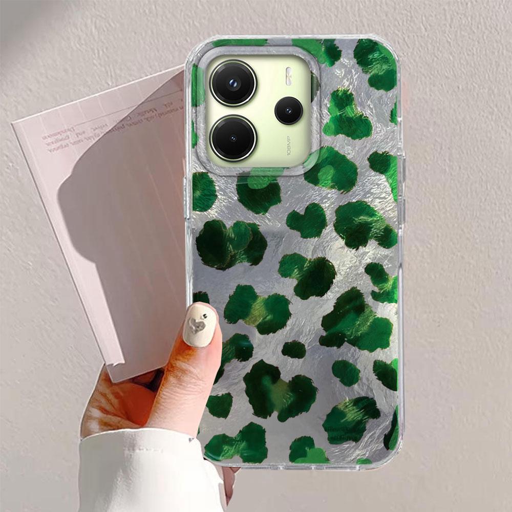 

Розово-зеленый леопардовый принт Женский чехол для телефона для Xiaomi Redmi Note 14 13 12 11 11S 10 10S 8 9 Pro 15C 9C 13C 14C A3 A3X 9C A1 Чехол Redmi Note 13 5G белый