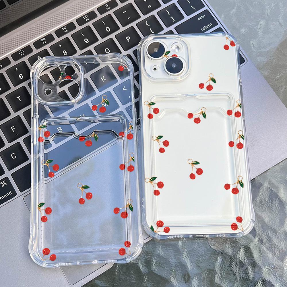 Card Phone Case for iPhone 11 13 XR 15 14 Pro Max iPhone 12 16 7 8 Plus XS Max Samsung S24 S23 A15 A55 A05 A54 Redmi 12 13C 13 9 Cartoon Protection