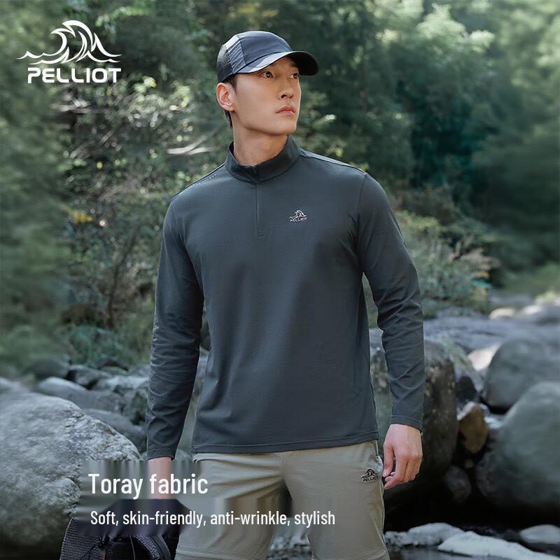 Pelliot Men's Long Sleeve Quick-Dry Outdoor T-Shirt
