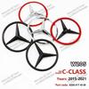 81mm ABS Car Rear Badge Sticker 3pins Snap Trunk Emblem Decal For Mercedes Benz C-class C450 C43 AMG W205 2016-2021 A2058174500