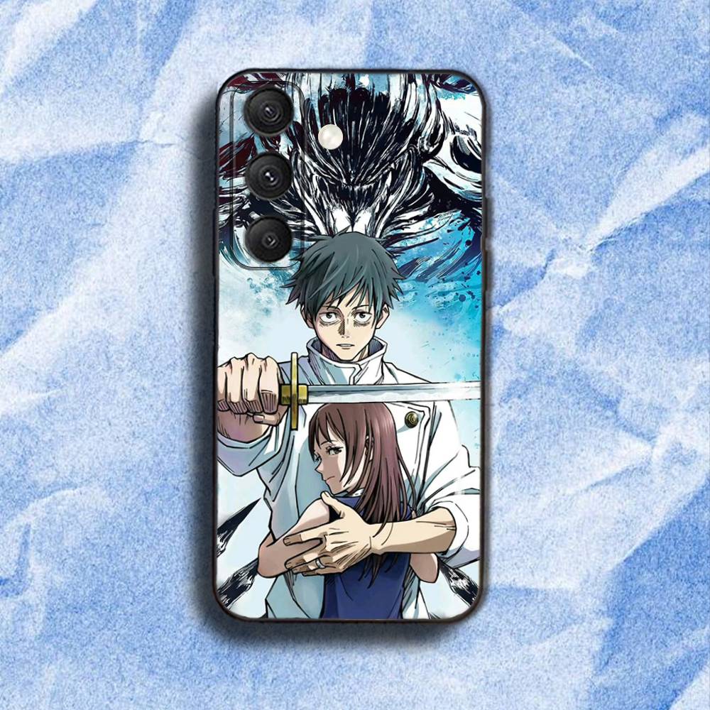 O-Okkotsu YutaS Phone Case For Samsung S 25,24,23,22,30,21,10,9,Ultra,Plus,Lite,FE,4,5G Black Soft Case