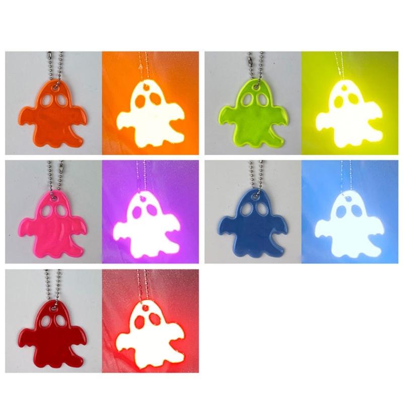 Reflectors Keychain for Strollers Ghost Style Reflective Pendant for Kids Adults