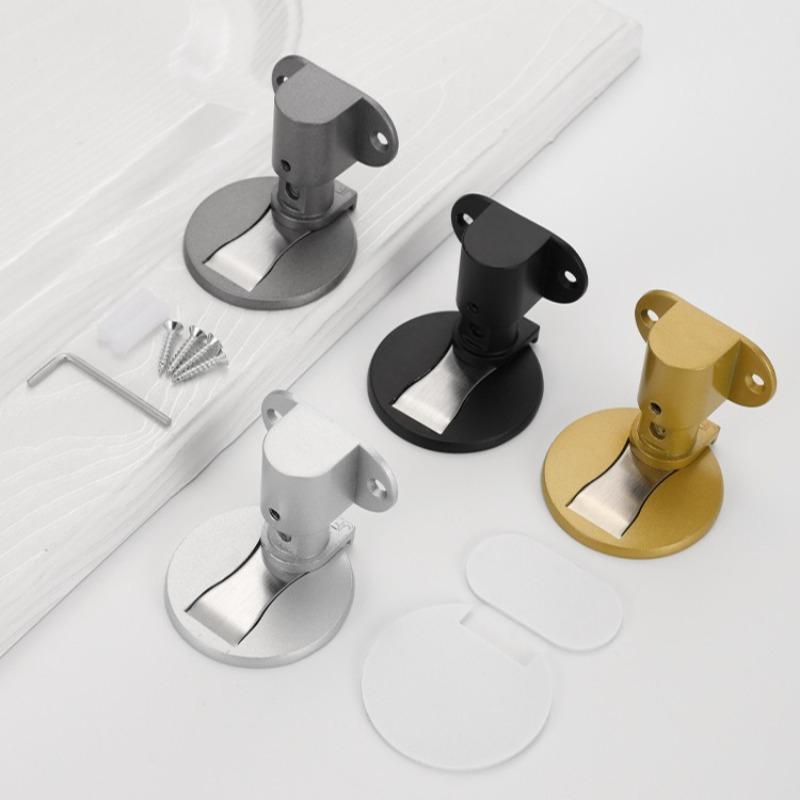 Invisible Magnetic Door Stopper Punch-free Windproof Mechanical Self-locking Door Stop Anti-collision Door Holder