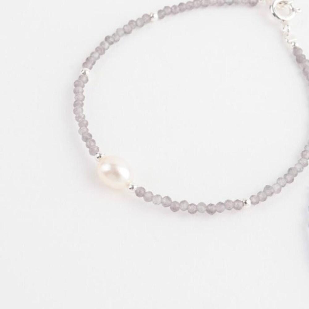 

Women s Pendant 925 Silver Point Chain Pearl Bracelet (14666058)
