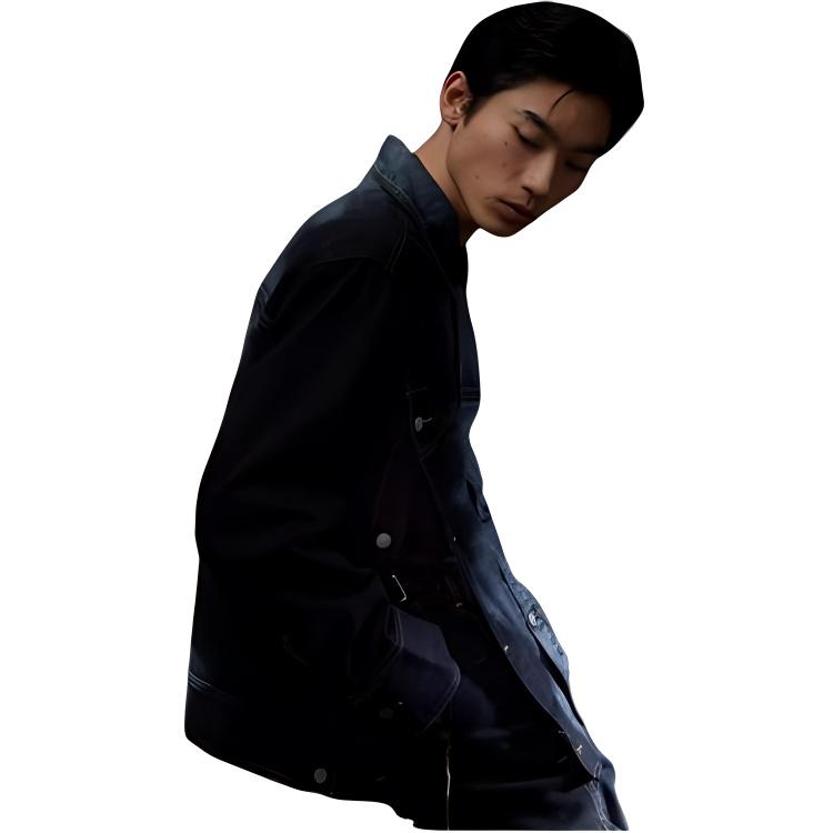 Levis X Pioneer Series Casual Comfortable Denim Jacket Unisex Jacket Black Gray A1050-0000