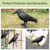 2PCS Crow Decoy, Fake Crow To Keep Birds Away From House, Patio, Porch, Balcony, Roof, Pool, Graden Decoration