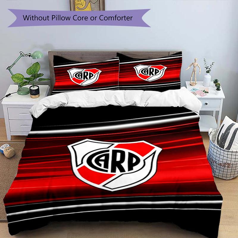 3pcs Football Team (31) Design Cover Set - HD Printed Bedding with 1 Cover and 2 Pillowcases - Perfect for Home and Dorm Decor