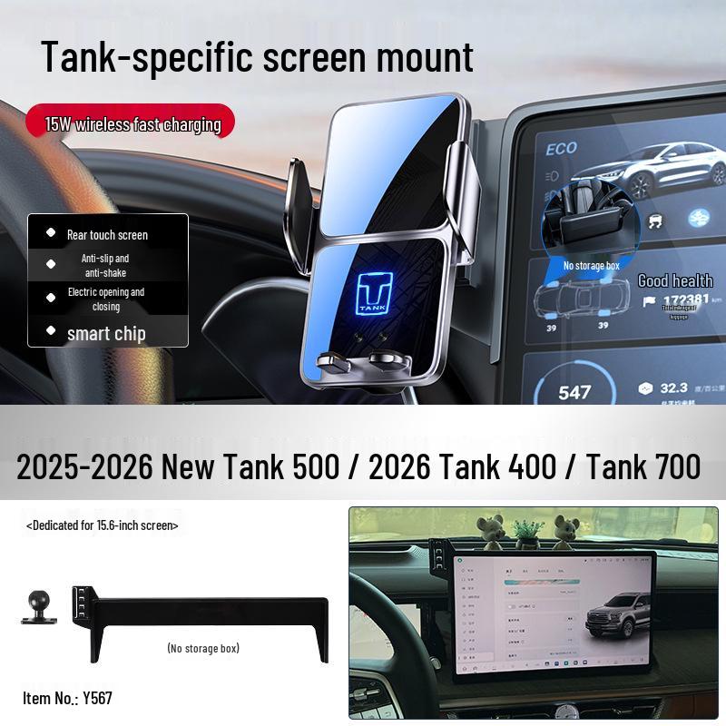 Tank 500 Wireless Charging Phone Holder - Compatible with 26 Models 400hi4t/300/700
