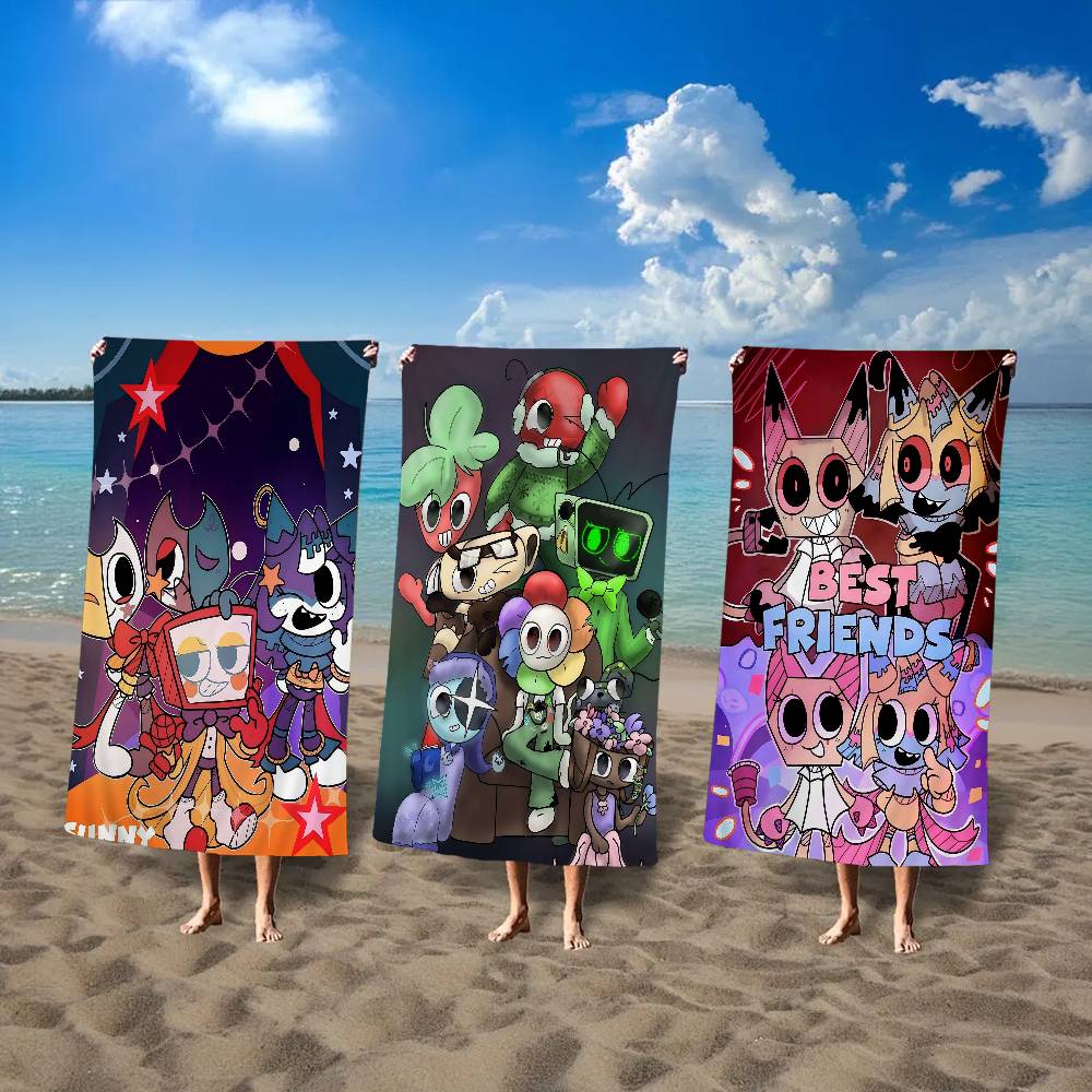 Spiel D-Dandys Welt Badetuch Mikrofaser Weich Wasserabsorbierend Atmungsaktiv Für Mädchen Kinder Dekorativ Cartoon Strandtuch