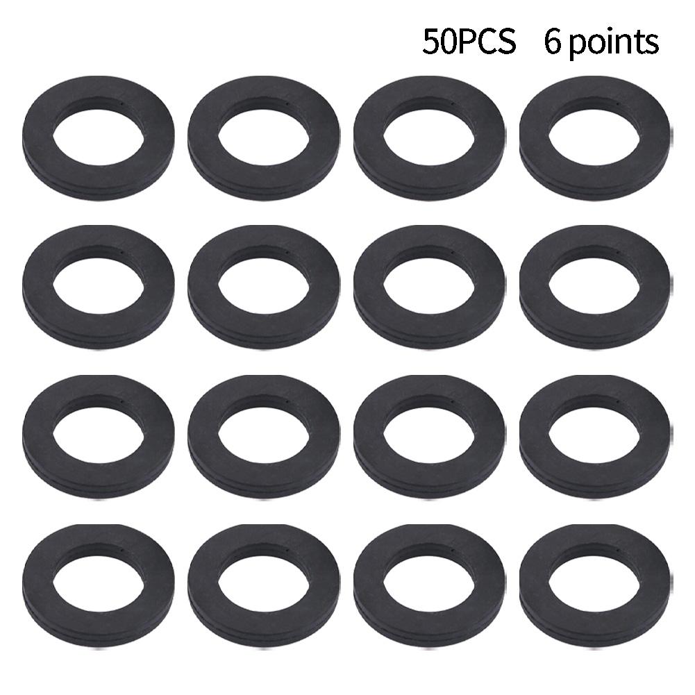 High Quality Tap Washers Parts 4 X 3/4 Inch 50 Pack Hose Rubber Washers Seals Shower Head Transparent Waterproof