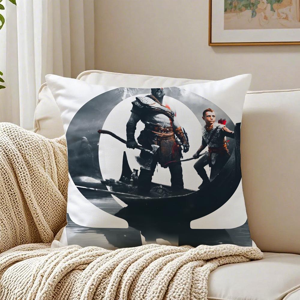 Game Mythological GGod of WWar Cushion Cover Pillowcase Antidustmite Living Room Sofa Decor Cushion Room