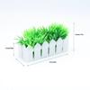 1/12 Dollhouse Simulation Grass Green Plant Fence Model Dollhouse Miniature Garden Decoration Dolls House Accessories