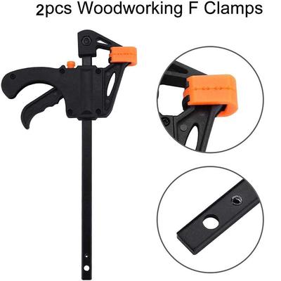 4Inch Quick Ratchet Release Speed Squeeze Wood Working Work Bar Clamp Clip Kit Spreader Gadget Tool DIY Hand Woodworking Tools