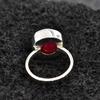 Rich Red Ruby Gemstone 925 Sterling Silver Ring Jewelry, Artisan Handmade Wedding Gift Ring