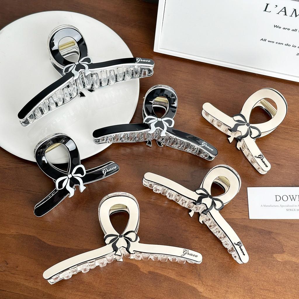 Elegante Haarspange mit Schleife im koreanischen Stil mit hochwertiger Haptik für stilvolle Damen-Accessoires