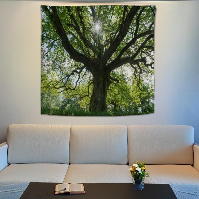 tree shape tapestry 75x100 чёрный