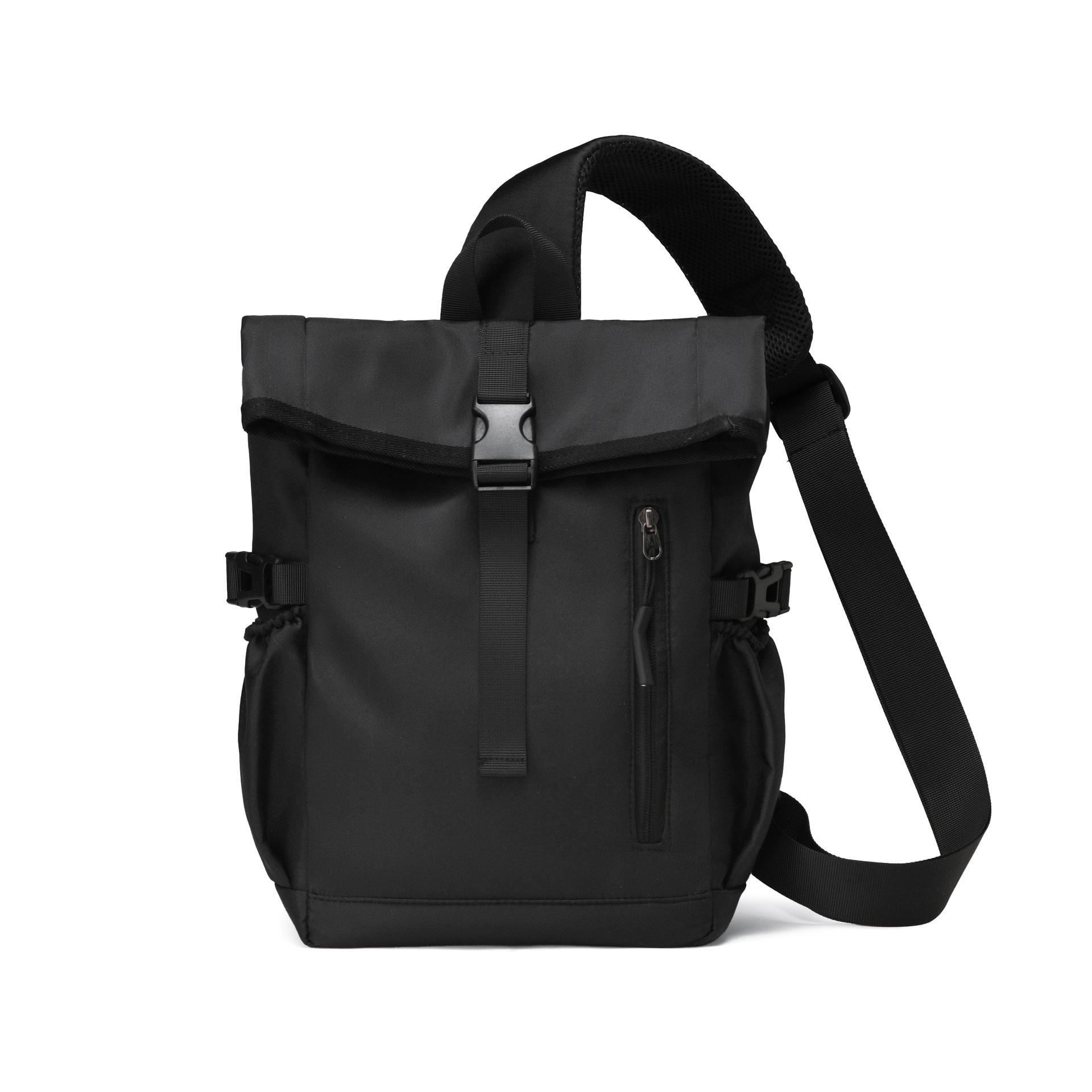 Модный рюкзак-кроссбоди для школы, путешествий и альпинизма 2025 чёрный