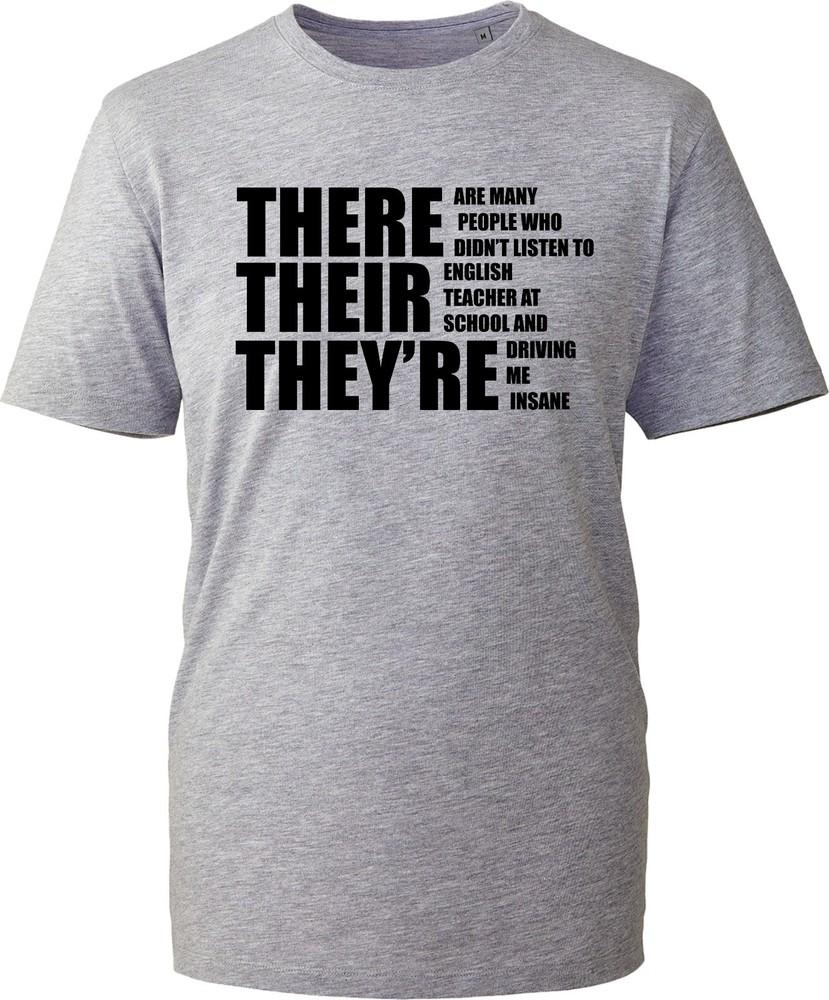 Grammar Police T Shirt Funny English Teacher Gift Unisexs Slogan Tee Top Class 2026