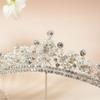 Luxury Water Drop Crystal Tiara Sparkling Bride Headdress Rhinestone Queen Crown  for Women Girls
